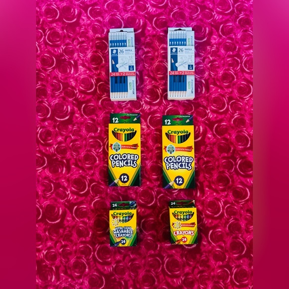 School supplies Crayola ColoredPencils&Crayons +Staedtler HB#2 pencils lots new - Picture 4 of 5